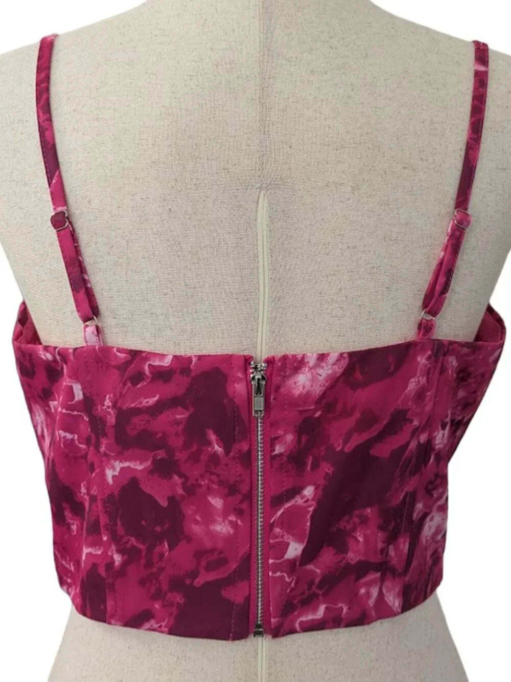 NWOT FashionNova Bring Me Flowers Corset Top in Fuchsia - Picture 11 of 16